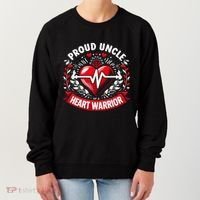 Proud Uncle Of Heart Warrior Chd Awareness Congenital Defect Women's Sweatshirt thumb 0