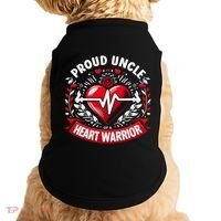 Proud Uncle Of Heart Warrior Chd Awareness Congenital Defect Doggie Tank thumb 0