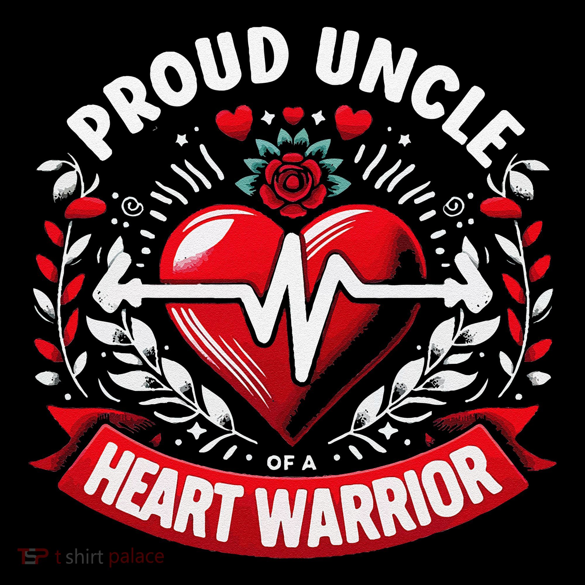Proud Uncle Of Heart Warrior Chd Awareness Congenital Defect Coffee Mug