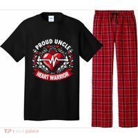 Proud Uncle Of Heart Warrior Chd Awareness Congenital Defect Pajama Set thumb 0