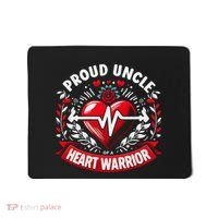 Proud Uncle Of Heart Warrior Chd Awareness Congenital Defect Mousepad thumb 0