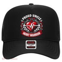 Proud Uncle Of Heart Warrior Chd Awareness Congenital Defect Hat thumb 0