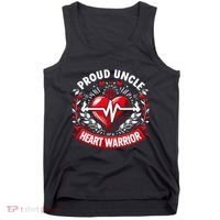 Proud Uncle Of Heart Warrior Chd Awareness Congenital Defect Tank Top thumb 0