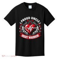 Proud Uncle Of Heart Warrior Chd Awareness Congenital Defect Kids T-Shirt thumb 0