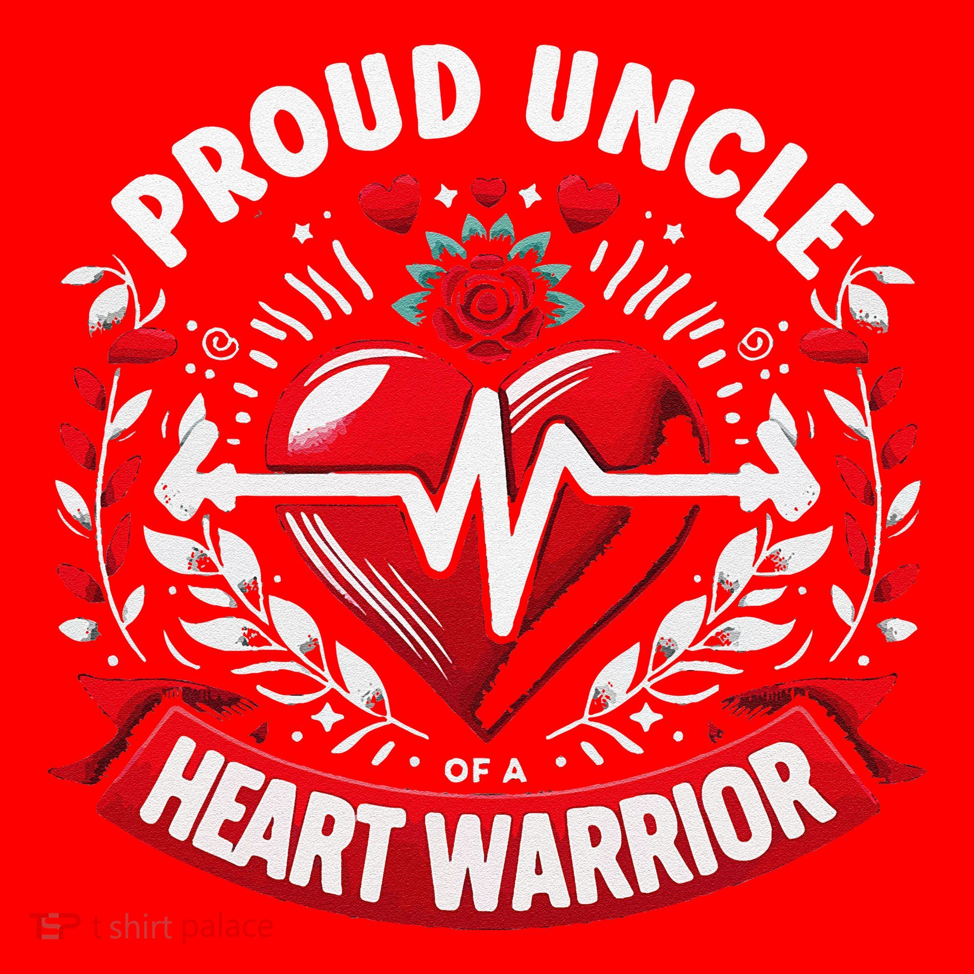 Proud Uncle Of Heart Warrior Chd Awareness Congenital Defect Santa Hat
