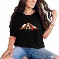Puppy Love Red Rose Comfort Colors T-Shirt thumb 0