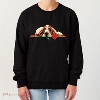 Puppy Love Red Rose Women's Sweatshirt thumb 0
