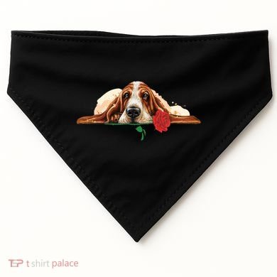 Puppy Love Red Rose USA-Made Doggie Bandana