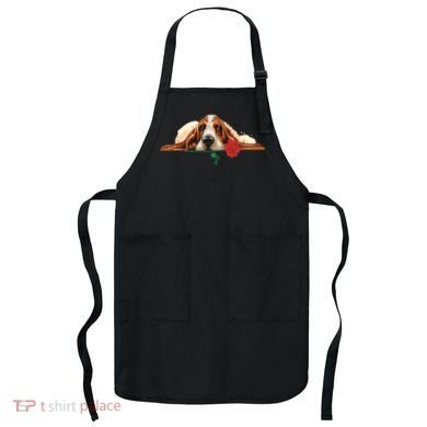 Puppy Love Red Rose Apron