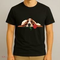 Puppy Love Red Rose T-Shirt thumb 3