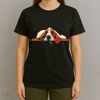 Puppy Love Red Rose T-Shirt thumb 4