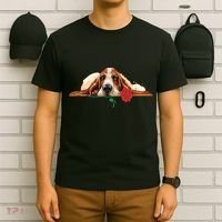 Puppy Love Red Rose T-Shirt thumb 6