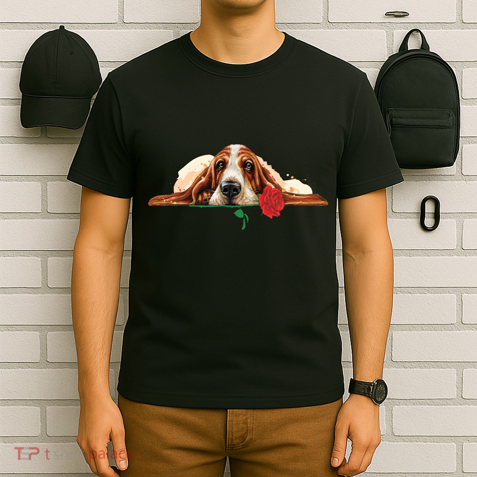 Puppy Love Red Rose T-Shirt