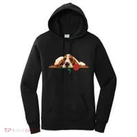 Puppy Love Red Rose Women's Hoodie thumb 0