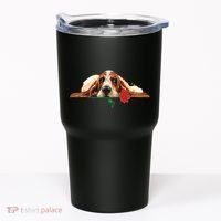 Puppy Love Red Rose Tumbler thumb 0