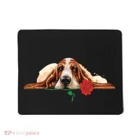 Puppy Love Red Rose Mousepad thumb 0