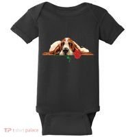 Puppy Love Red Rose Baby Bodysuit thumb 0