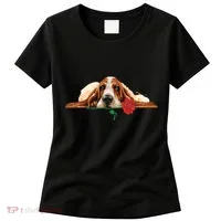 Puppy Love Red Rose Women's T-Shirt thumb 0