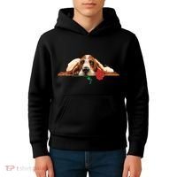 Puppy Love Red Rose Kids Hoodie thumb 4