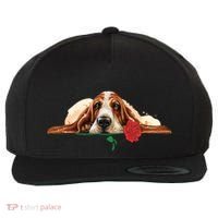 Puppy Love Red Rose Wool Snapback Cap thumb 0