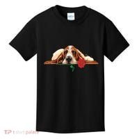 Puppy Love Red Rose Kids T-Shirt thumb 0