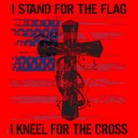 Proud Usa Quote Back Print I Stand American Flag Kneel Cross Cool Gift Santa Hat thumb 1