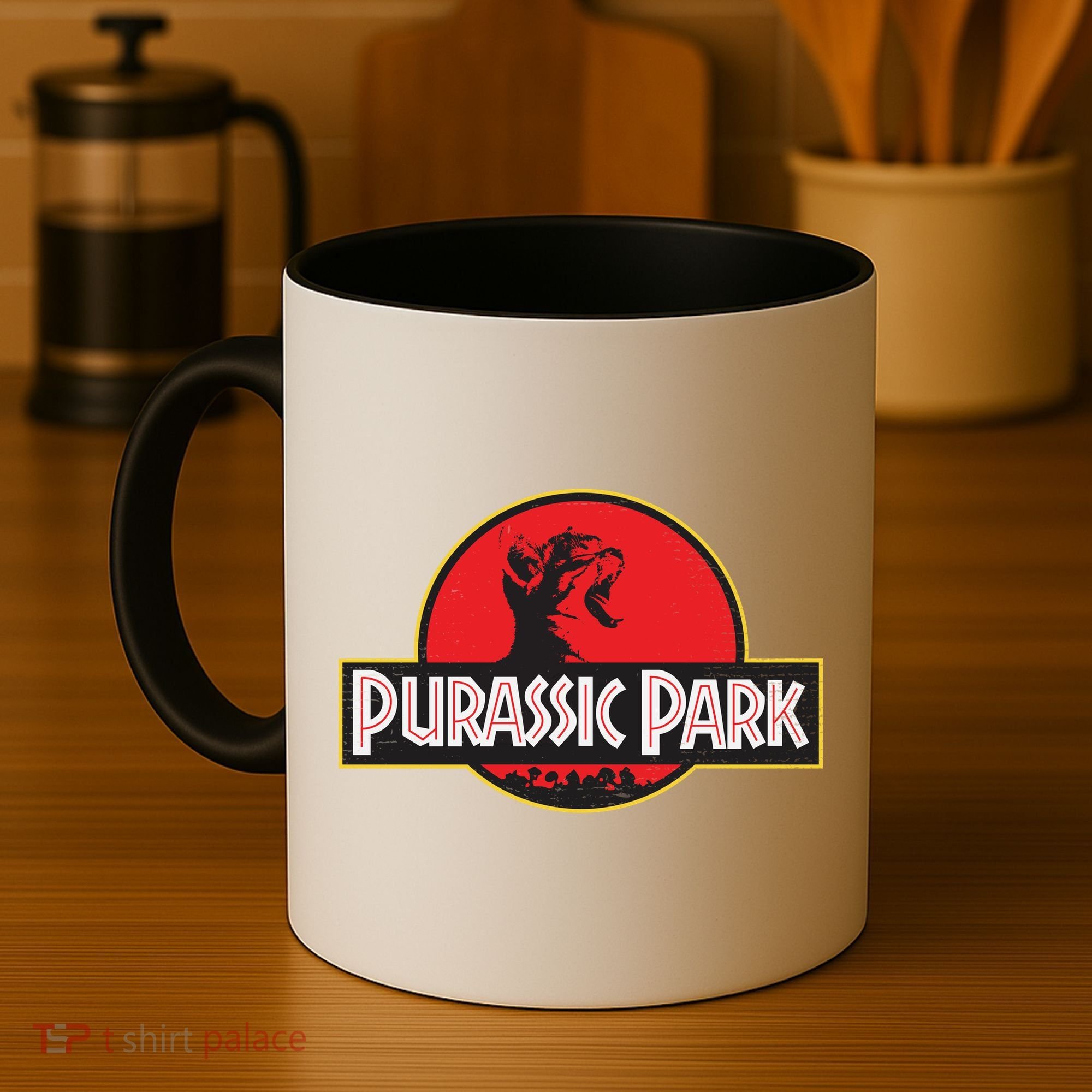 Purassic Park Cat Coffee Mug