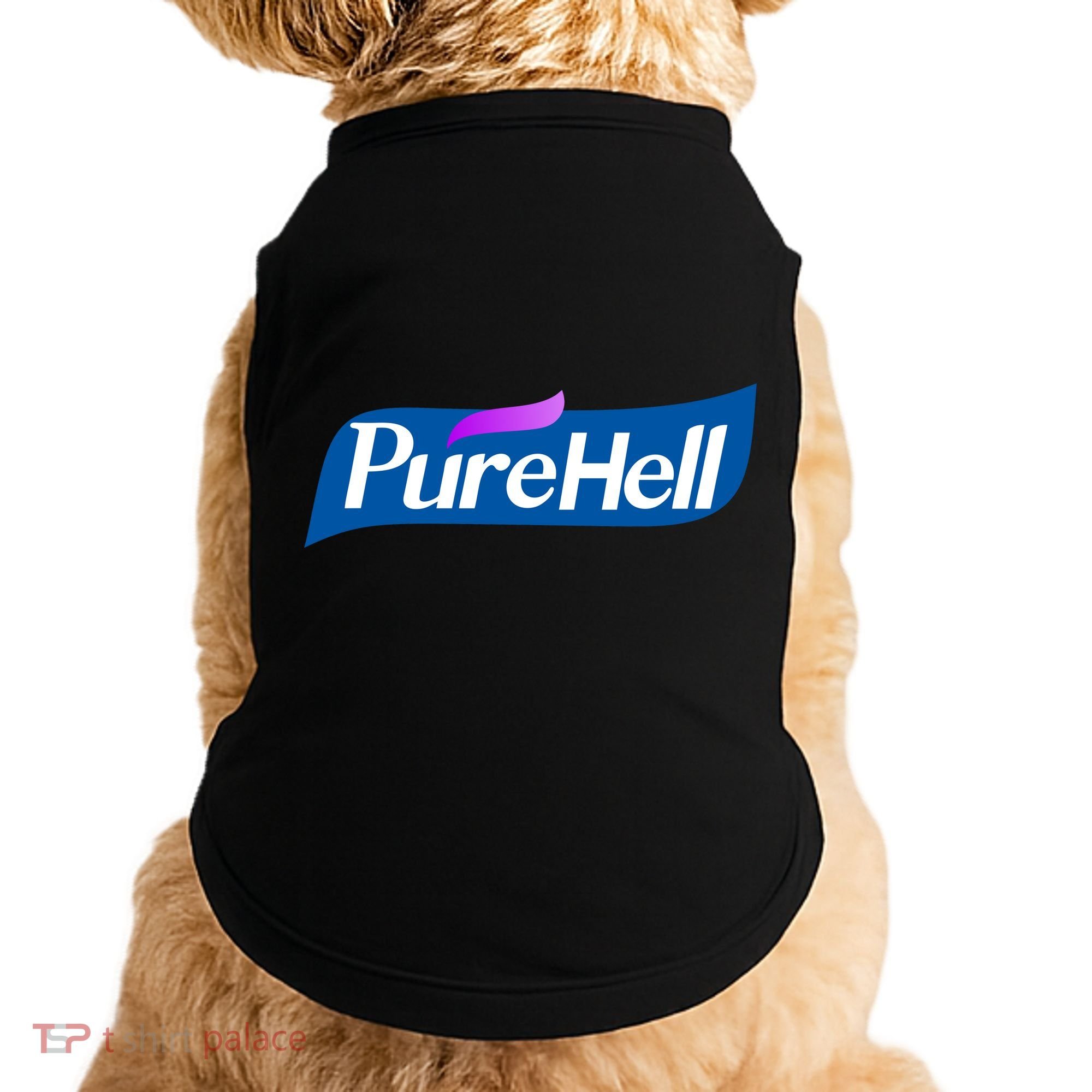 Pure Hell Purehell Social Distancing Hand Sanitizer Parody Doggie Tank