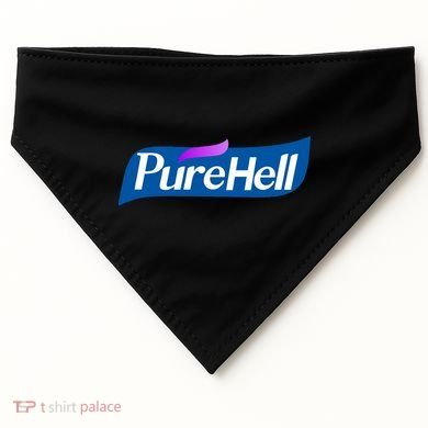 Pure Hell Purehell Social Distancing Hand Sanitizer Parody USA-Made Doggie Bandana