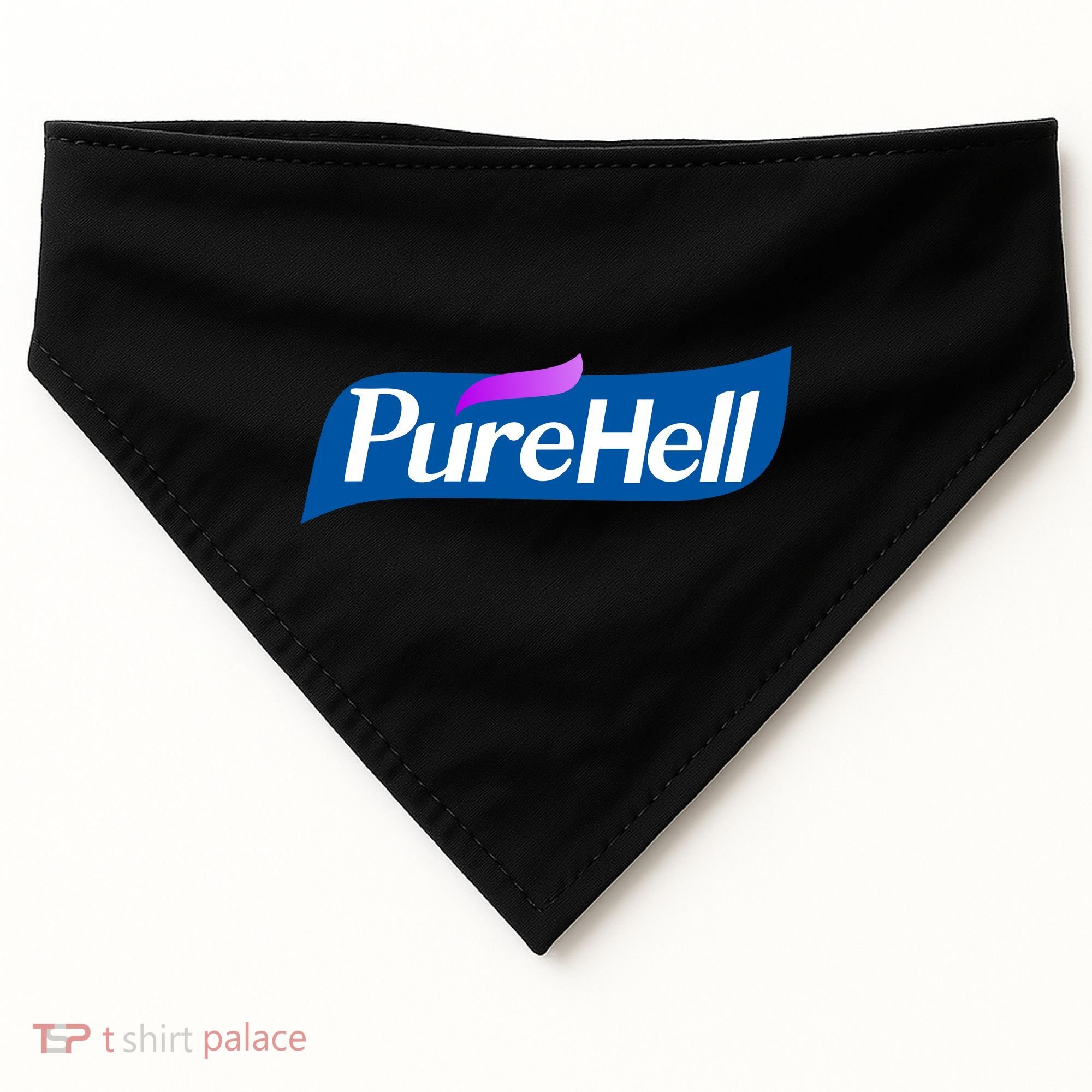 Pure Hell Purehell Social Distancing Hand Sanitizer Parody USA-Made Doggie Bandana