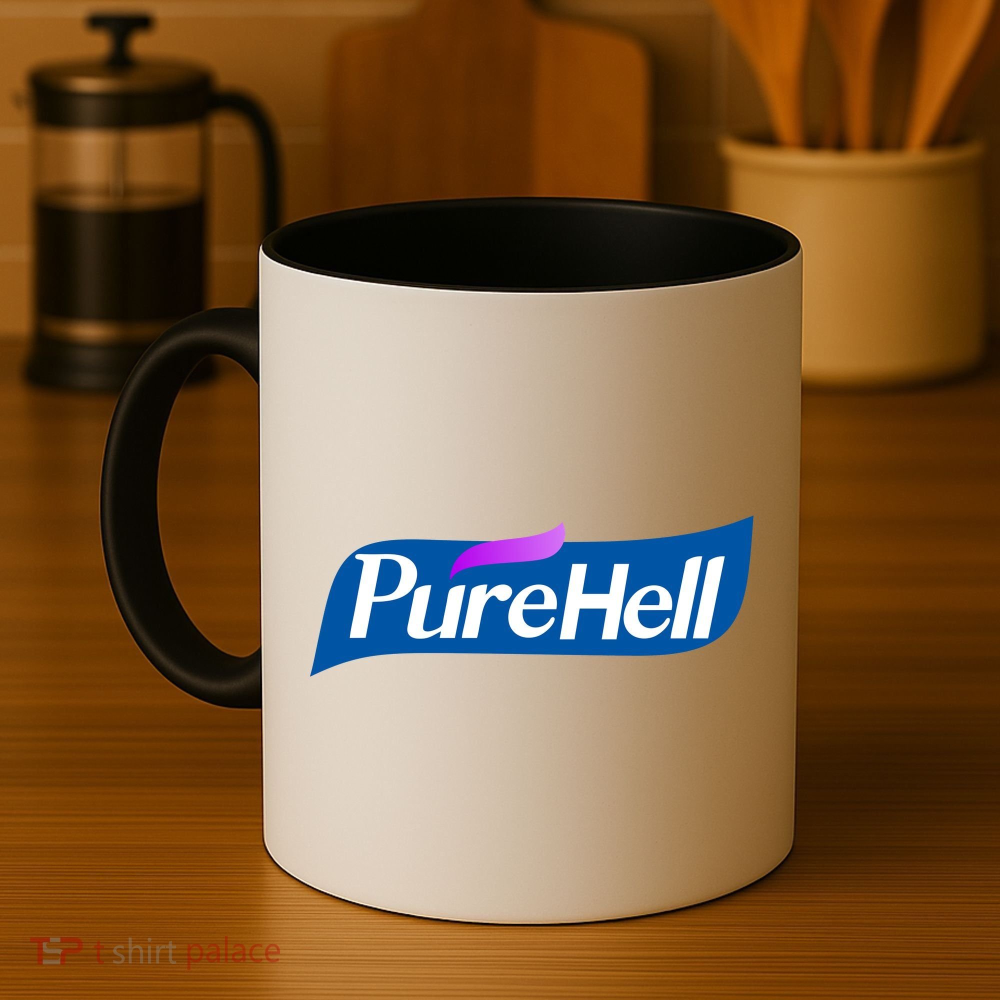 Pure Hell Purehell Social Distancing Hand Sanitizer Parody Coffee Mug