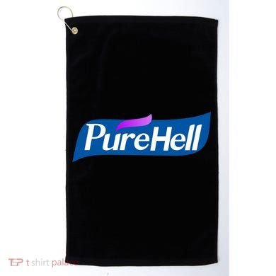 Pure Hell Purehell Social Distancing Hand Sanitizer Parody Golf Towel