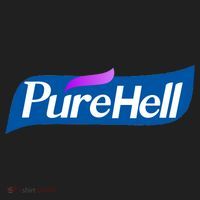 Pure Hell Purehell Social Distancing Hand Sanitizer Parody Golf Towel thumb 3