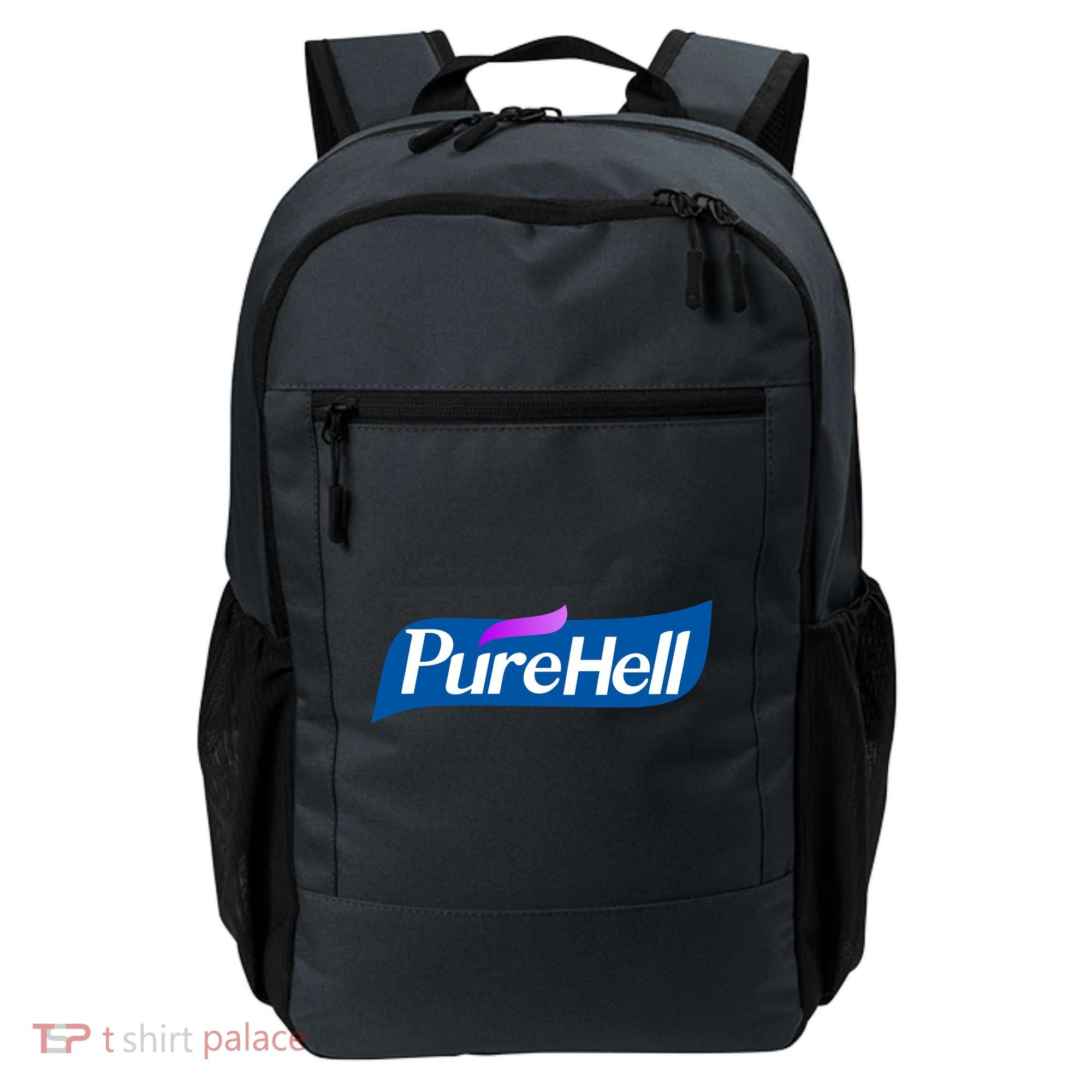 Pure Hell Purehell Social Distancing Hand Sanitizer Parody Backpack