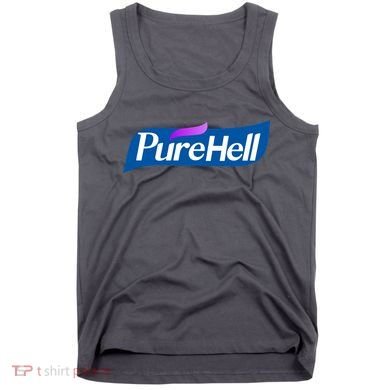 Pure Hell Purehell Social Distancing Hand Sanitizer Parody Tank Top