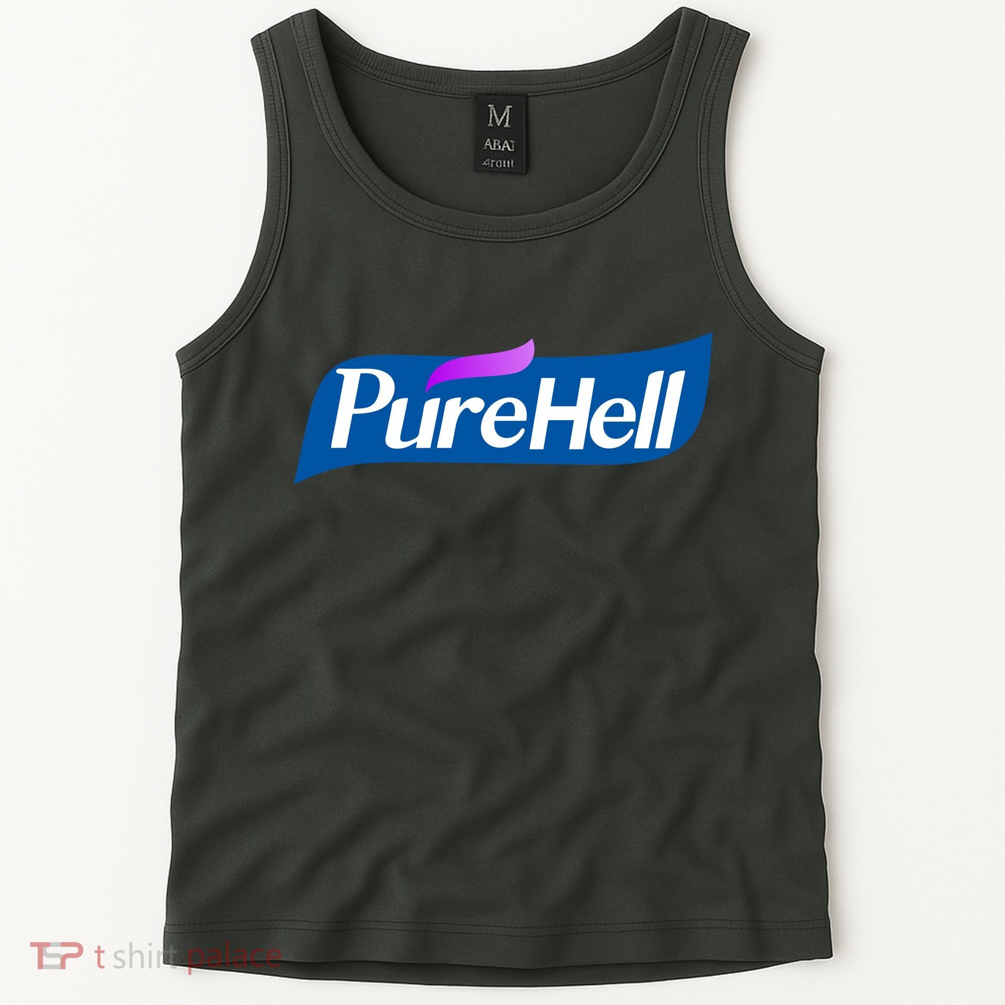 Pure Hell Purehell Social Distancing Hand Sanitizer Parody Tank Top