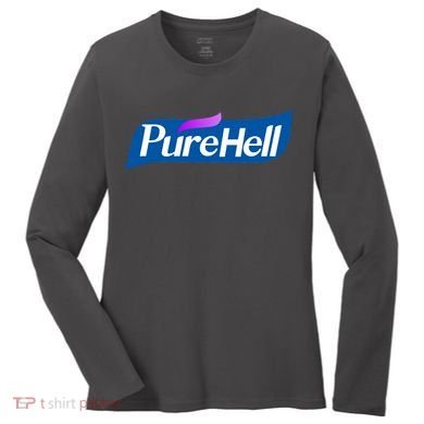 Pure Hell Purehell Social Distancing Hand Sanitizer Parody Women's Long Sleeve Shirt