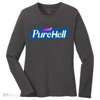 Pure Hell Purehell Social Distancing Hand Sanitizer Parody Women's Long Sleeve Shirt thumb 0
