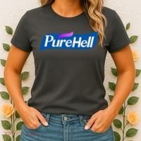 Pure Hell Purehell Social Distancing Hand Sanitizer Parody Women's T-Shirt thumb 2