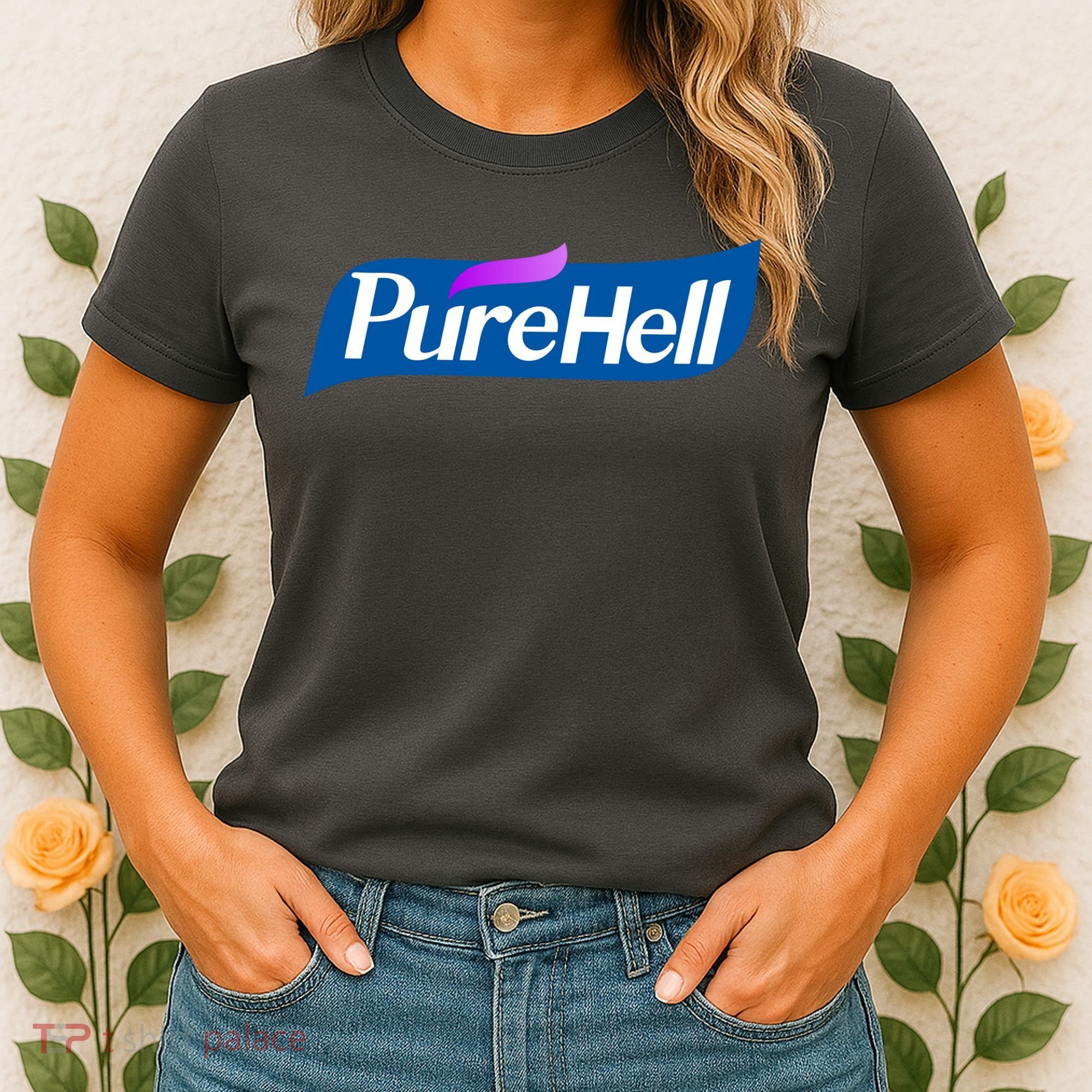 Pure Hell Purehell Social Distancing Hand Sanitizer Parody Women's T-Shirt