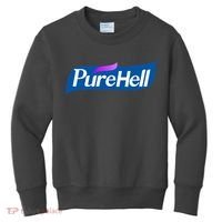 Pure Hell Purehell Social Distancing Hand Sanitizer Parody Kids Sweatshirt thumb 0