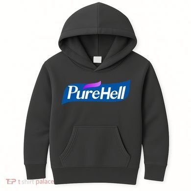 Pure Hell Purehell Social Distancing Hand Sanitizer Parody Kids Hoodie