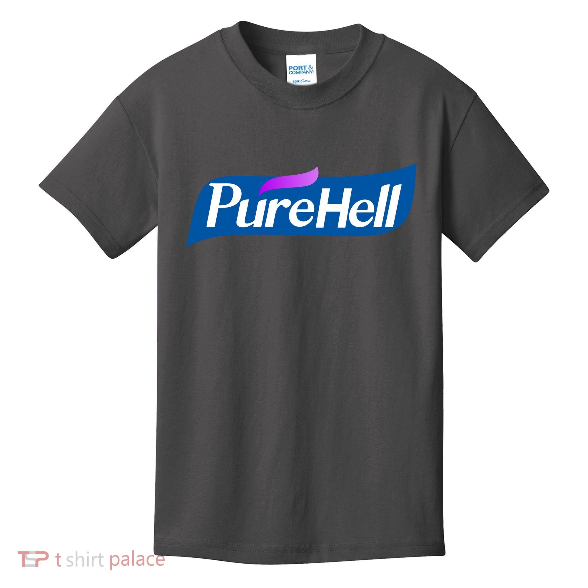 Pure Hell Purehell Social Distancing Hand Sanitizer Parody Kids T-Shirt