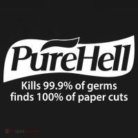 Purehell Kills 99% Of Germs Paper Cuts Pure Hell Backpack thumb 2