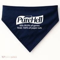 Purehell Kills 99% Of Germs Paper Cuts Pure Hell USA-Made Doggie Bandana thumb 0