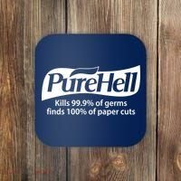 Purehell Kills 99% Of Germs Paper Cuts Pure Hell Coaster thumb 0