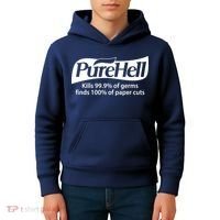Purehell Kills 99% Of Germs Paper Cuts Pure Hell Kids Hoodie thumb 4