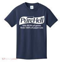 Purehell Kills 99% Of Germs Paper Cuts Pure Hell Kids T-Shirt thumb 0