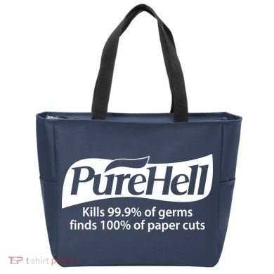 Purehell Kills 99% Of Germs Paper Cuts Pure Hell Tote Bag