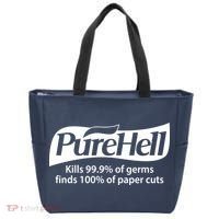 Purehell Kills 99% Of Germs Paper Cuts Pure Hell Tote Bag thumb 0